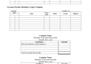 Accounts Receivable forms Templates Template Accounts Payable Template