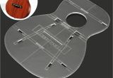 Acrylic Guitar Templates Clear Acrylic Guitar Body Part Template for 23 39 39 Ukulele