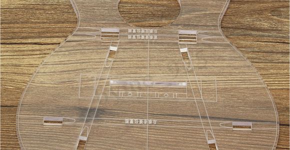 Acrylic Guitar Templates Clear Acrylic Guitar Body Part Template for 23 39 39 Ukulele