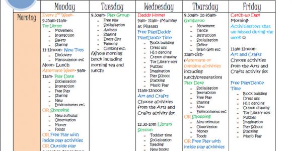 Activity Programme Template Learn with Play at Home Weekly Kids Activity Planner