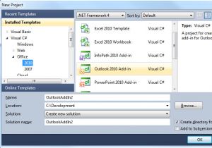 Add Email Template to Outlook toolbar 2010 Visual Designers to Customize Office Ribbon In Visual