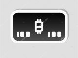 Add Money to Simple Card Electronic Money Icon Bitcoin Card Sticker Style White