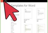 Adding Templates to Word 4 Easy Ways to Add Templates In Microsoft Word Wikihow