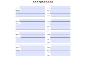 Addressable Template 40 Printable Editable Address Book Templates 101 Free
