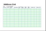 Addressable Template Printable Address List Book Template for Ms Excel Excel