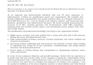 Addressing A Cover Letter to Human Resources Human Resource Cover Letter Sample Sample Cover Letters