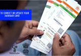 Adhar Card In Name Change How to Update or Correct Your Aadhaar Card Details Easy