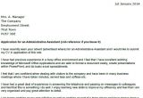 Admin assistant Cover Letter Uk Application Letter as Administrative assistant Platinum