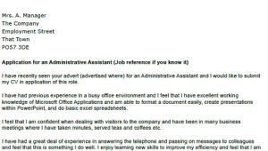 Admin asst Cover Letter Administrative assistant Cover Letter Example Icover org Uk