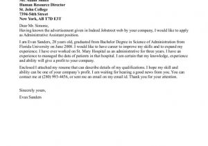 Admin asst Cover Letter Best Entry Level Administrative assistant Cover Letter