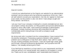 Admin asst Cover Letter Sample Cover Letters for Administrative assistant