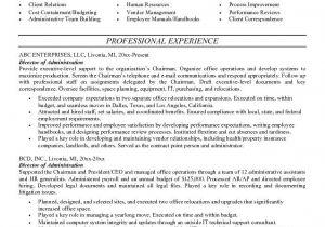 Admin Resume Samples Free Administrative Job Resume Best Resume Gallery