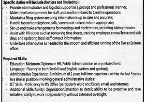 Administrative assistant Contract Template Administrative assistant Tayoa Employment Portal