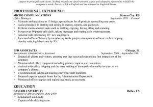 Administrative assistant Resume Sample Chronological Resume format Resumecompanion Com