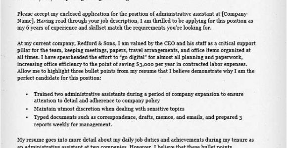 Administrative assistant Resumes and Cover Letters Administrative assistant Executive assistant Cover