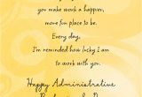 Administrative Professional Day Card Messages Lucky to Work with You Administrative Professionals Day Card
