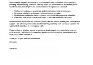 Adminstration Cover Letter Leading Professional Administrative Coordinator Cover