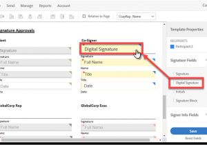 Adobe Email Signature Template Adobe Sign Digital Signature Workflow