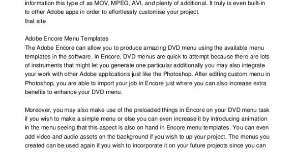 Adobe Encore Cs6 Menu Templates Adobe Encore Cs6 Menu Templates by Using Adobe Encore