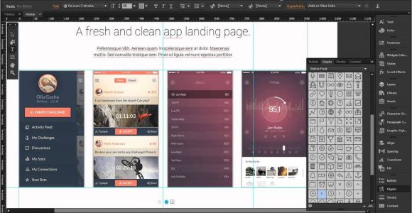 Adobe Muse Cc Templates Redux Free App Landing Page Template for Adobe Muse Cc