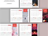 Adobe Photoshop Calendar Template Freebie 2017 Desk Calendar Template On Behance