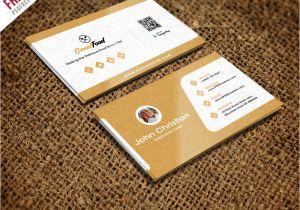 Adobe Xd Business Card Template Restaurant Chef Business Card Template Free Psd Free