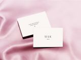 Adobe Xd Business Card Template Silk Business Card Mockup Business Card Mock Up Silk