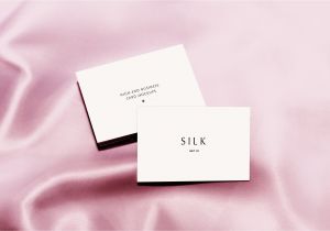 Adobe Xd Business Card Template Silk Business Card Mockup Business Card Mock Up Silk