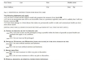 Advance Care Directive Template 10 Sample Advance Directive forms to Download Sample