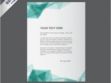 Advertisement Brochure Templates Free Flyer Template with Abstract Polygons Vector Premium