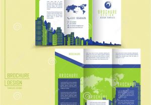 Advertisement Brochure Templates Free Modern Style Tri Fold Brochure Template for Business Stock
