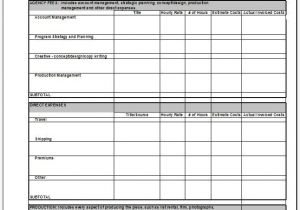Advertising Agency Business Plan Template Agency Marketing Budget Plan and Worksheet Template