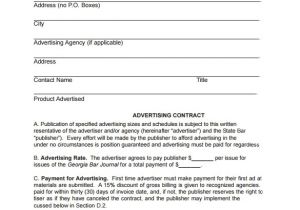 Advertising Contracts Templates Advertising Contract Template 18 Sample Word Google