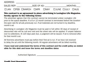 Advertising Sales Contract Template Free Advertising Contract Template 18 Sample Word Google