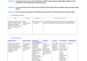 Advocacy Strategy Template 46 Sample Action Plans Sample Templates