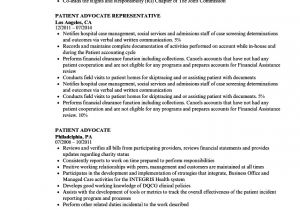 Advocate Resume format Word Patient Advocate Resume Samples Velvet Jobs