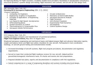 Aeronautical Engineer Fresher Resume format Entry Level Aerospace Engineer Resume Sample Creative