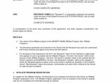 Affiliate Contract Template Affiliate Program Agreement Template Sample form