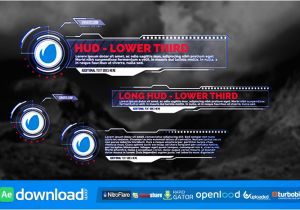 After Effects Templates Free Download Cs5 Hud Lower Thirds Videohive Project Free Download