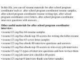After School Program Contract Template top 8 after School Program Coordinator Resume Samples