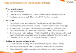 Agile Contract Template Distributed Agile Teams and Alternative Contractual forms