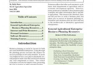 Agricultural Business Plan Template Agricultural Business Planning Templates and Resources