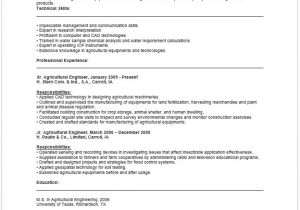 Agriculture Fresher Resume format Agricultural Engineer Resume Resume Job Resume Free