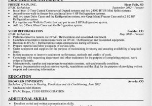 Air Conditioning Technician Resume Samples Hvac Technician Resume Sample Resumecompanion Com