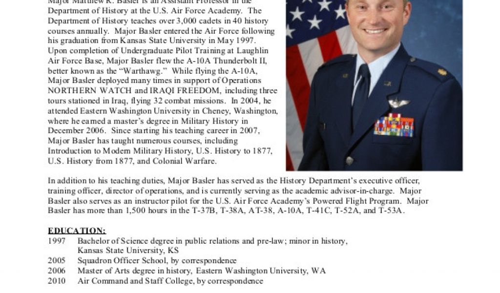 Air force Bio Template Secrets for Sample Military Bio Bio Examples