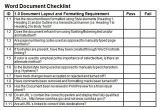 Air force Checklist Template Air force Checklist Template Free Template Design
