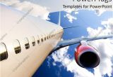 Airplane Ppt Template Powerpoint Template Airplane with Red Engine Flying In