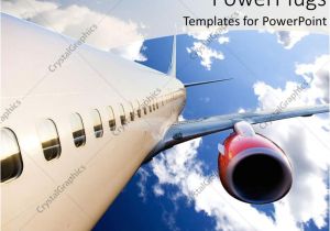 Airplane Ppt Template Powerpoint Template Airplane with Red Engine Flying In