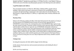 Alabama Real Estate Sales Contract Template Property Sale Agreement Property Sale Contract form