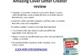 Amazing Cover Letter Creator Download Amazing Cover Letter Creator Review Ppt Presentation